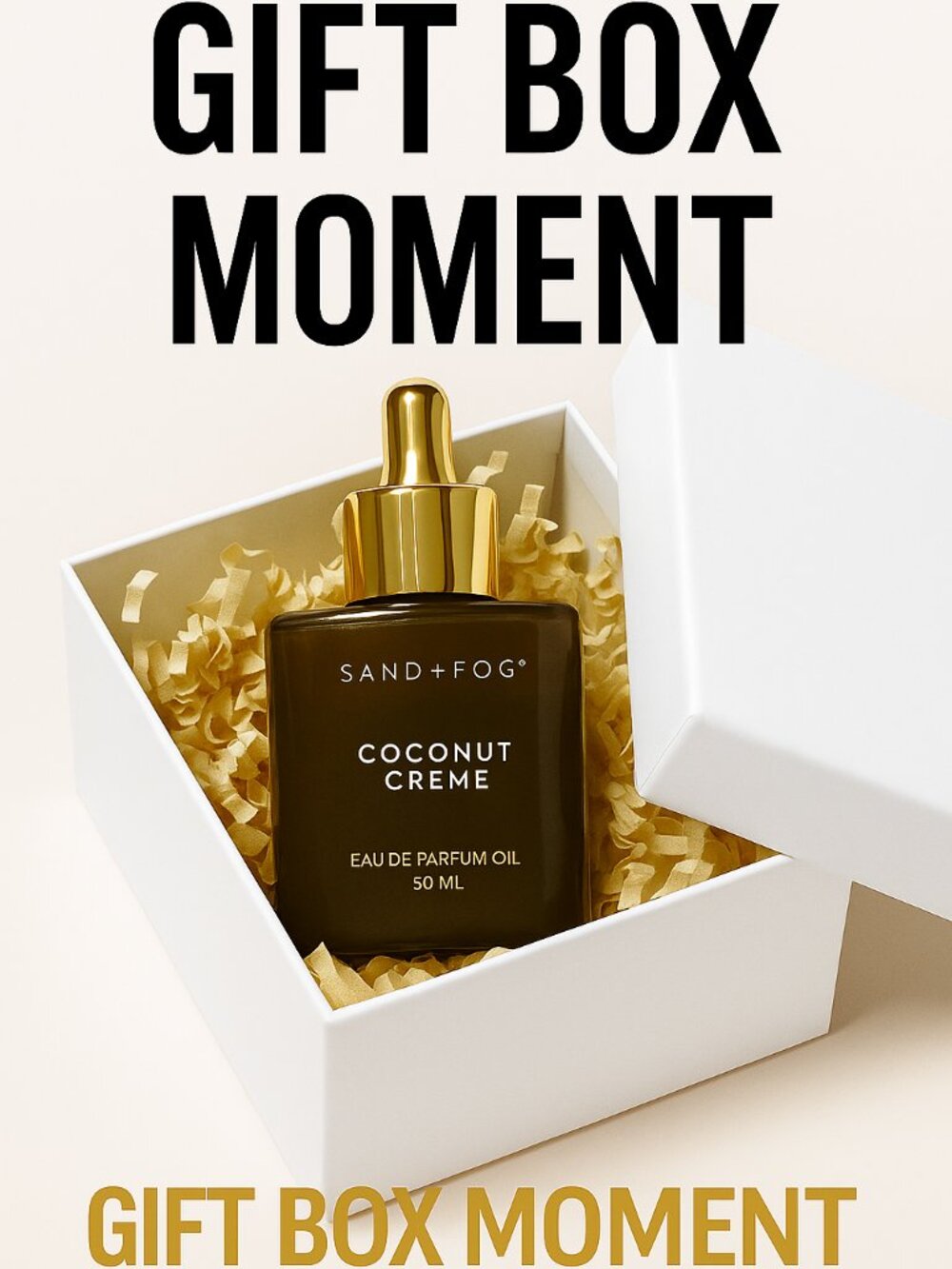 SAND + FOG Coconut Crème Perfume Oil 50mL – Soft, Cozy Glow in a Bottle
